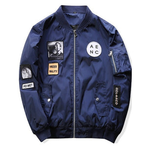 PATCH FIT BOMBER JACKET